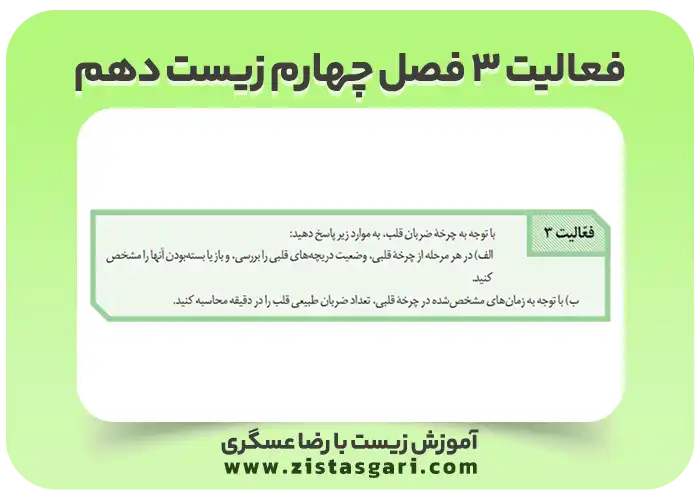 عکس فعالیت صفحه 53 زیست دهم